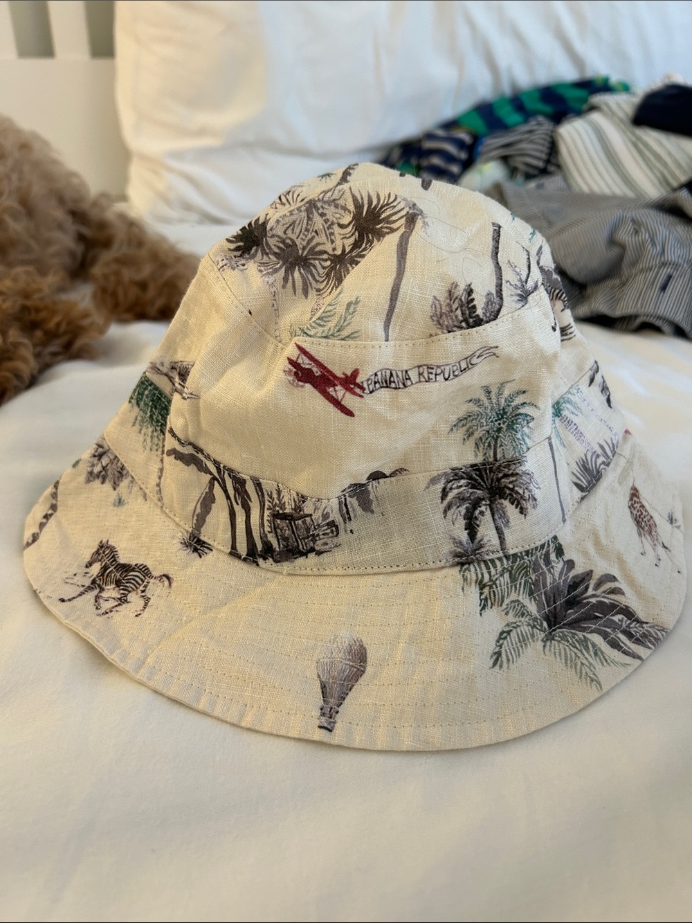 Banana Republic Kids Reversible Linen Tropical Print Sun Hat